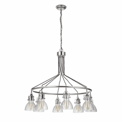 Craftmade Gallery State House 8-LT Chandelier - Polished Nickel - 51228-PLN