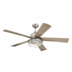 Craftmade Garrick 56" Ceiling Fan & Light Kit - Polished Nickel - GAR56BNK5