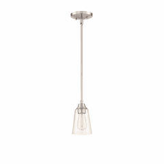 Craftmade Grace 1-LT Mini Pendant - Brushed Polished Nickel - 41991-BNK-CS