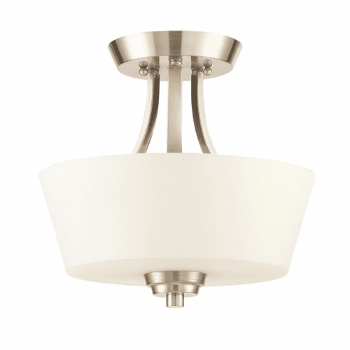 Craftmade Grace 2-LT Convertible Semi Flush - Brushed Polished Nickel - 41952-BNK