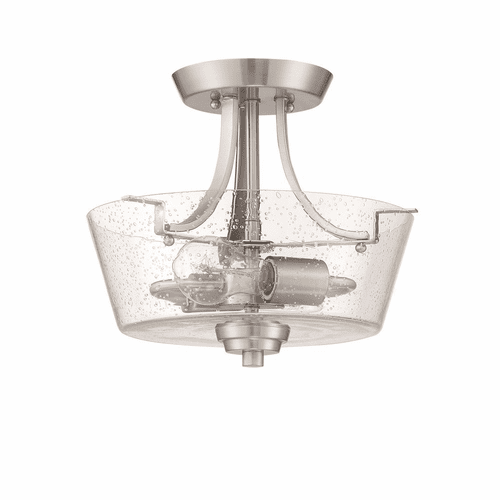 Craftmade Grace 2-LT Semi-Flush/Pendant - Brushed Polished Nickel - 41952-BNK-CS