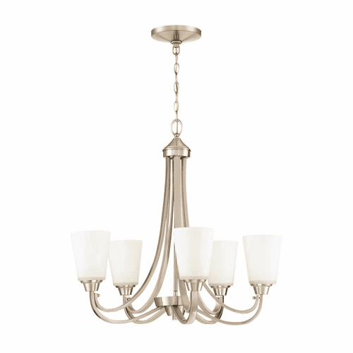 Craftmade Grace 5-LT Chandelier - Brushed Polished Nickel - 41925-BNK