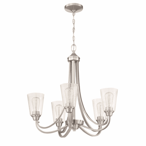 Craftmade Grace 5-LT Chandelier - Brushed Polished Nickel - 41925-BNK-CS