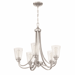 Craftmade Grace 5-LT Chandelier - Brushed Polished Nickel - 41925-BNK-CS