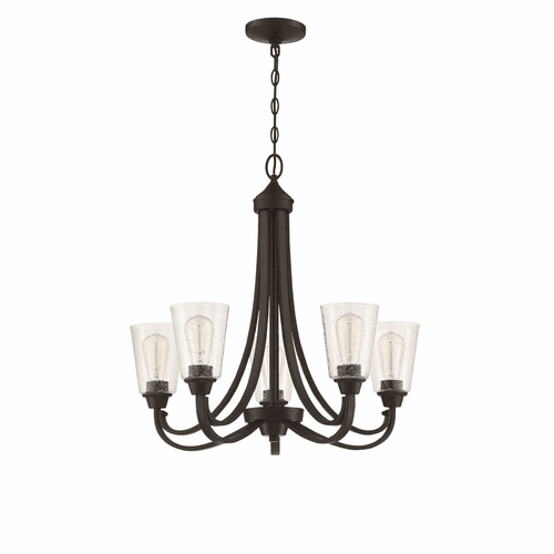 Craftmade Grace 5-LT Chandelier - Espresso - 41925-ESP-CS