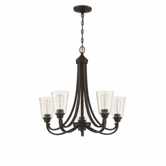 Craftmade Grace 5-LT Chandelier - Espresso - 41925-ESP-CS