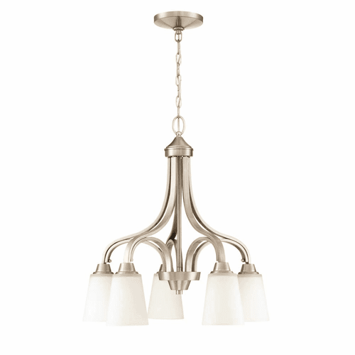 Craftmade Grace 5-LT Down Chandelier - Brushed Polished Nickel - 41915-BNK