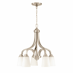 Craftmade Grace 5-LT Down Chandelier - Brushed Polished Nickel - 41915-BNK