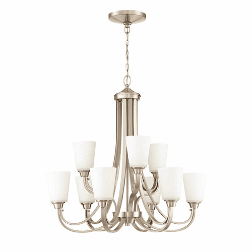 Craftmade Grace 9-LT Chandelier - Brushed Polished Nickel - 41929-BNK