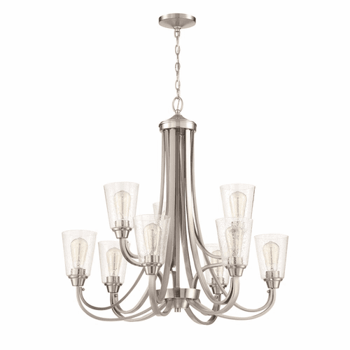Craftmade Grace 9-LT Chandelier - Brushed Polished Nickel - 41929-BNK-CS