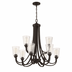 Craftmade Grace 9-LT Chandelier - Espresso - 41929-ESP-CS Craftmade Grace 9-LT Chandelier - Espresso - 41929-ESP-CS