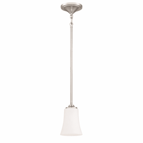 Craftmade Gwyneth 1-LT Mini Pendant - Brushed Polished Nickel - 50491-BNK-WG