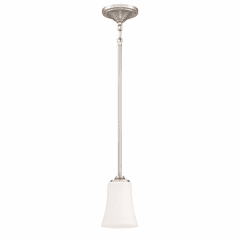 Craftmade Gwyneth 1-LT Mini Pendant - Brushed Polished Nickel - 50491-BNK-WG