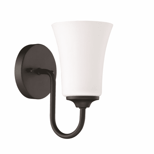 Craftmade Gwyneth 1-LT Wall Sconce - Flat Black - 50401-FB-WG