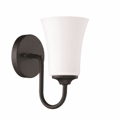 Craftmade Gwyneth 1-LT Wall Sconce - Flat Black - 50401-FB-WG