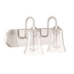 Craftmade Gwyneth 2-LT Bathroom Vanity - Brushed Polished Nickel - 50402-BNK