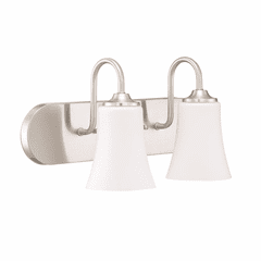 Craftmade Gwyneth 2-LT Bathroom Vanity - Brushed Polished Nickel - 50402-BNK-WG