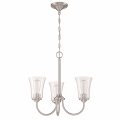 Craftmade Gwyneth 3-LT Chandelier - Brushed Polished Nickel - 50423-BNK