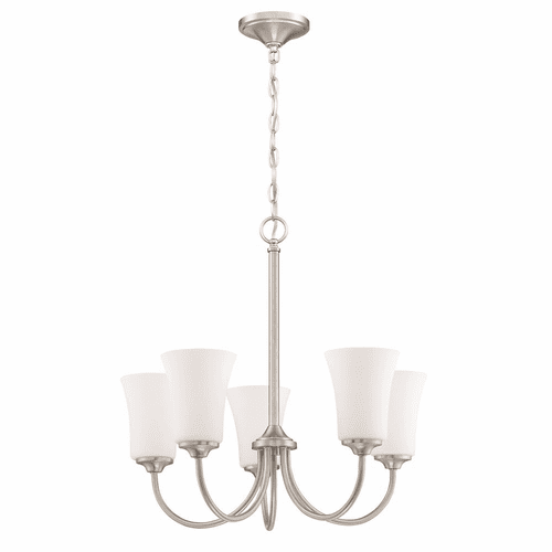 Craftmade Gwyneth 5-LT Chandelier - Brushed Polished Nickel - 50425-BNK-WG