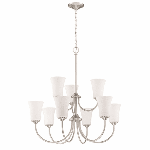 Craftmade Gwyneth 9-LT Chandelier - Brushed Polished Nickel - 50429-BNK-WG