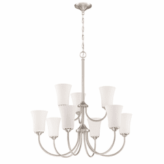 Craftmade Gwyneth 9-LT Chandelier - Brushed Polished Nickel - 50429-BNK-WG
