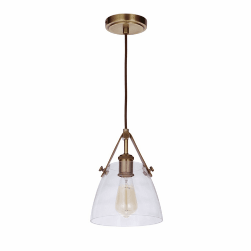 Craftmade Hagen 1 Light Pendant - Vintage Brass - 51391-VB