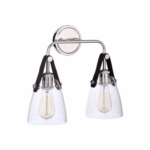 Craftmade Hagen 2 Light Wall Sconce - Polished Nickel - 51362-PLN