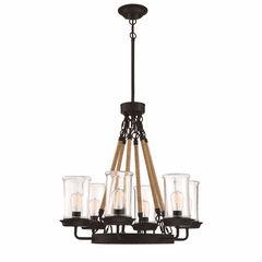 Craftmade Homestead 6-LT Outdoor Chandelier - Espresso - 52026-ESP Craftmade Homestead 6-LT Outdoor Chandelier - Espresso - 52026-ESP