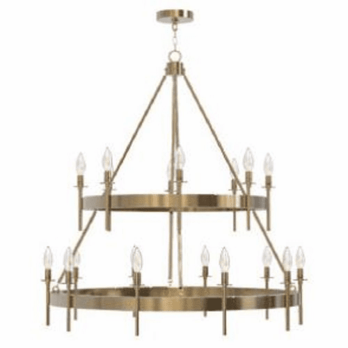 Craftmade Larrson 18-Light Chandelier - Satin Brass - 54318-SB