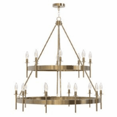 Craftmade Larrson 18-Light Chandelier - Satin Brass - 54318-SB