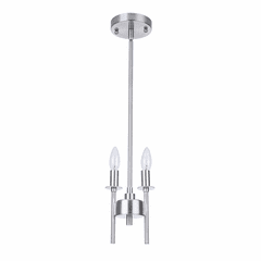 Craftmade Larrson 2-LT Mini Pendant - Brushed Polished Nickel - 54392-BNK