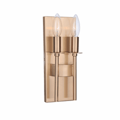 Craftmade Larrson 2-LT Wall Sconce - Satin Brass - 54362-SB