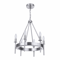 Craftmade Larrson 6-LT Chandelier - Brushed Polished Nickel - 54326-BNK