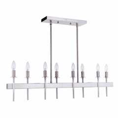 Craftmade Larrson 8-LT Island Light - Brushed Polished Nickel - 54378-BNK