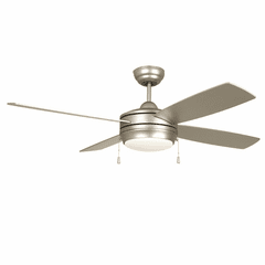 Craftmade Laval 52 52" Laval Ceiling Fan - Brushed Satin Nickel - LAV52BN4LK-LED