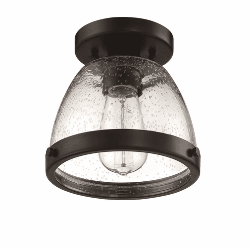 Craftmade Lodie 1-LT 7.5" Flushmount - Flat Black - X1408-FB