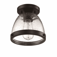 Craftmade Lodie 1-LT 7.5" Flushmount - Flat Black - X1408-FB