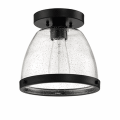 Craftmade Lodie 1-LT 9.5" Flushmount - Flat Black - X1410-FB