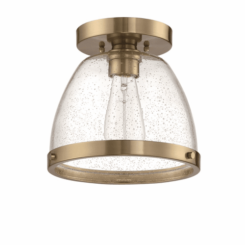 Craftmade Lodie 1-LT 9.5" Flushmount - Satin Brass - X1410-SB