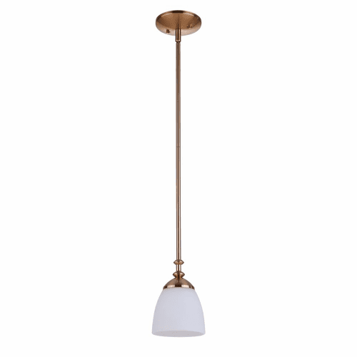 Craftmade Marlowe 1 Light Mini Pendant - Satin Brass - 53791-SB