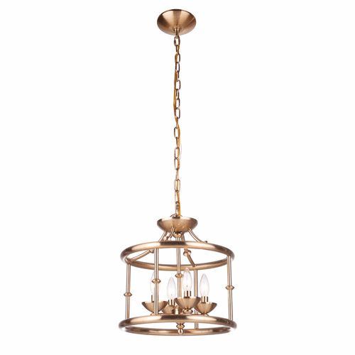 Craftmade Marlowe 4 Light Convertible Semi Flush - Satin Brass - 53754-SB