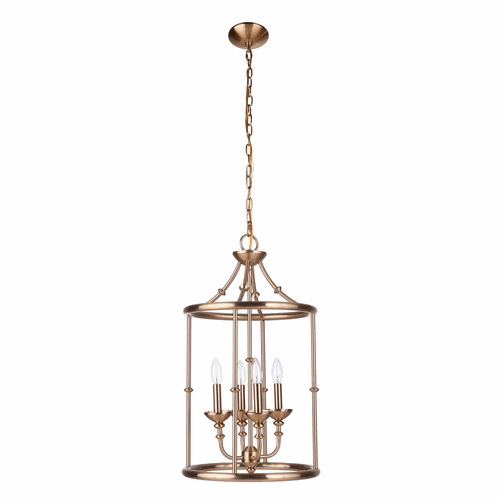 Craftmade Marlowe 4 Light Foyer - Satin Brass - 53734-SB