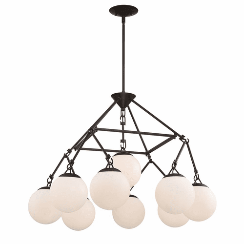 Craftmade Orion 9-LT Chandelier - Flat Black - 50729-FB