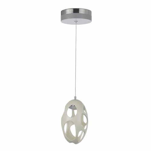 Craftmade Ovale 1-LT LED Pendant - White - 47991-W-HUE