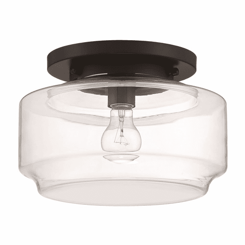 Craftmade Peri 1-LT 12" Flushmount - Flat Black - X3112-FB