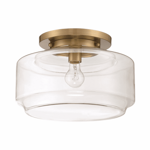 Craftmade Peri 1-LT 14" Flushmount - Satin Brass - X3114-SB