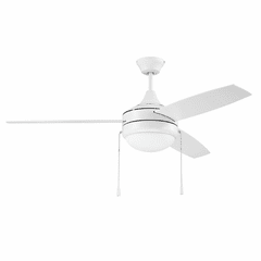 Craftmade Phaze 3 Blade 52" Phaze 3 Ceiling Fan - White - PHA52W3
