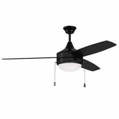 Craftmade Phaze 52" Ceiling Fan w/Light Kit - Flat Black - EPHA52FB3 Craftmade Phaze 52" Ceiling Fan w/Light Kit - Flat Black - EPHA52FB3