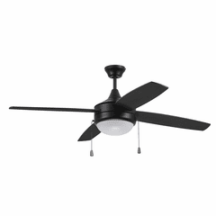 Craftmade Phaze 52" Ceiling Fan w/Light Kit - Flat Black - EPHA52FB4 Craftmade Phaze 52" Ceiling Fan w/Light Kit - Flat Black - EPHA52FB4