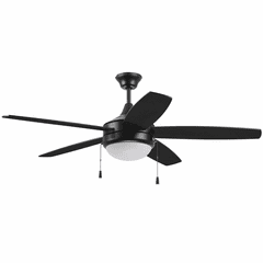 Craftmade Phaze 52" Ceiling Fan w/Light Kit - Flat Black - EPHA52FB5 Craftmade Phaze 52" Ceiling Fan w/Light Kit - Flat Black - EPHA52FB5